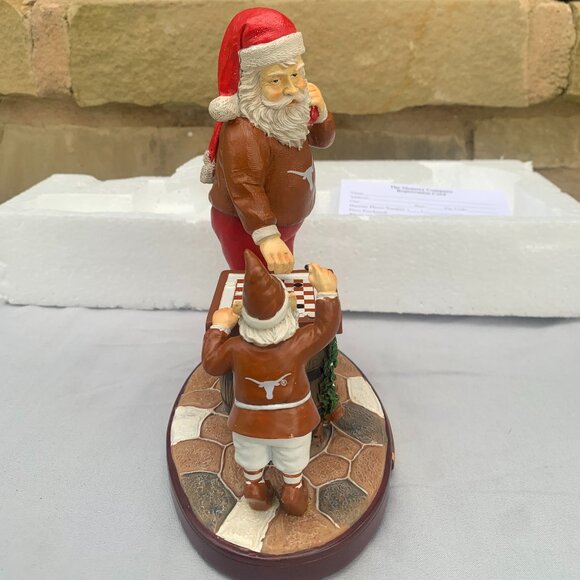 UT LONGHORNS LTD NEW Santa Checkers Figurine, The Memory Company, Univ of TEXAS - Picture 7 of 13